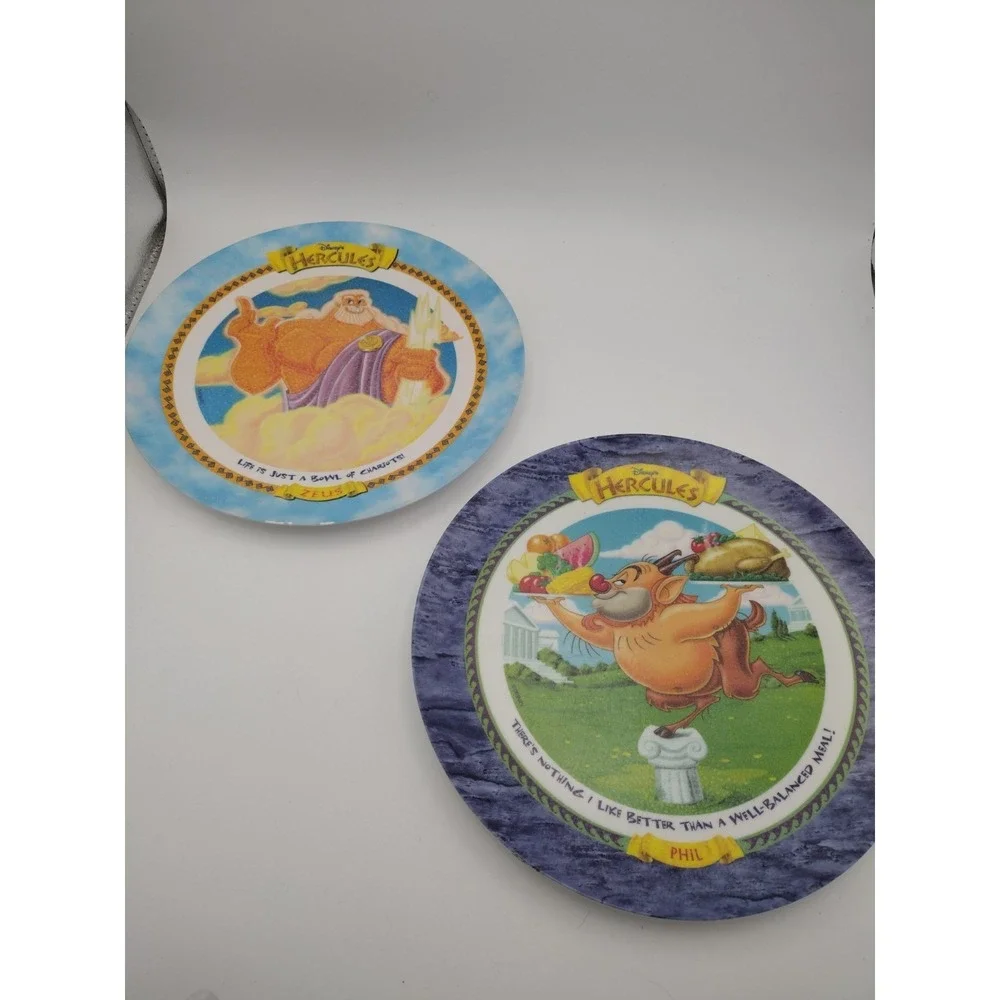 Set of 2 McDonald's Disney's Hercules Movie Phil Zeus 9.5